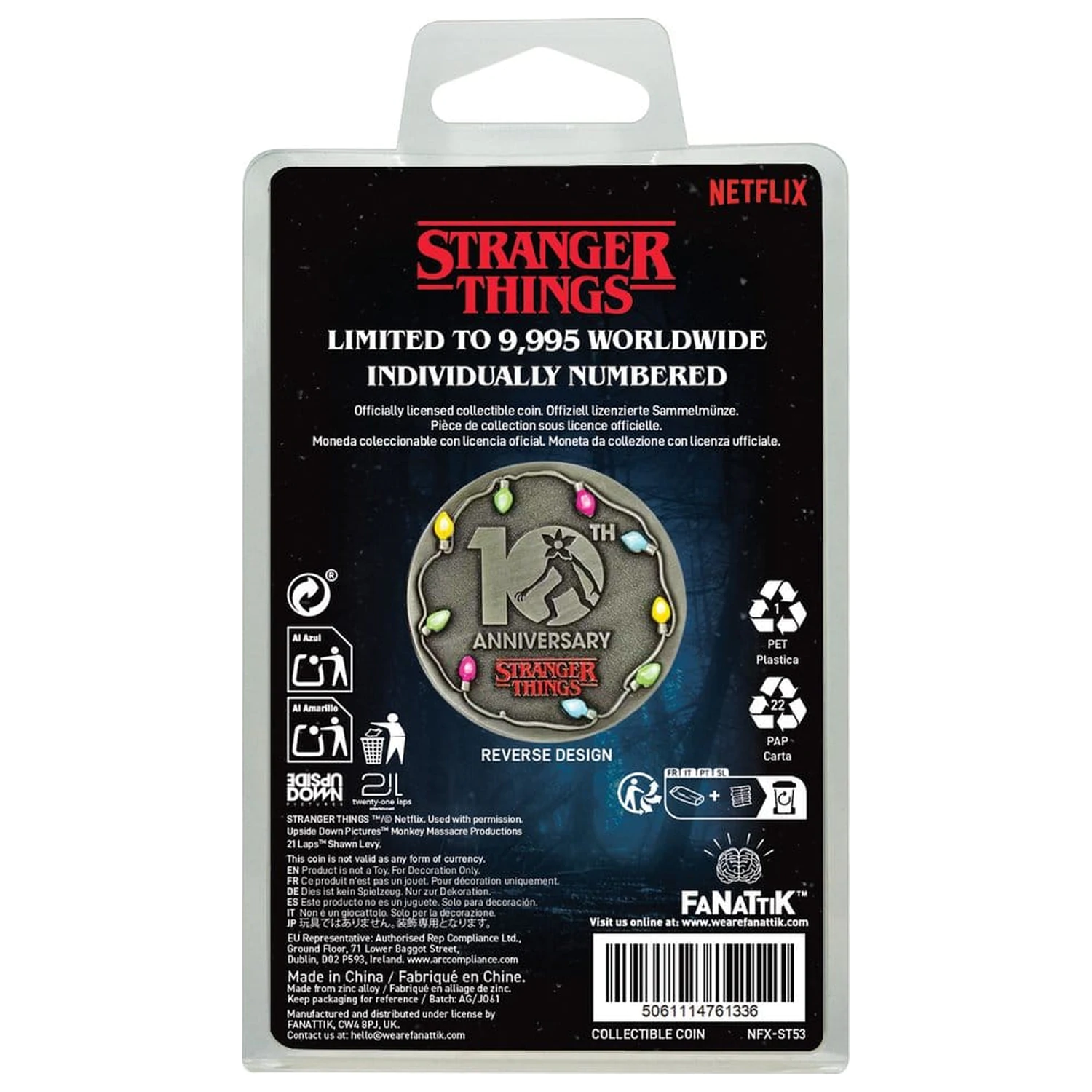 Stranger Things Kolekcjonerska Moneta 10. Rocznica Eleven Edycja Limitowana zdjęcie produktu