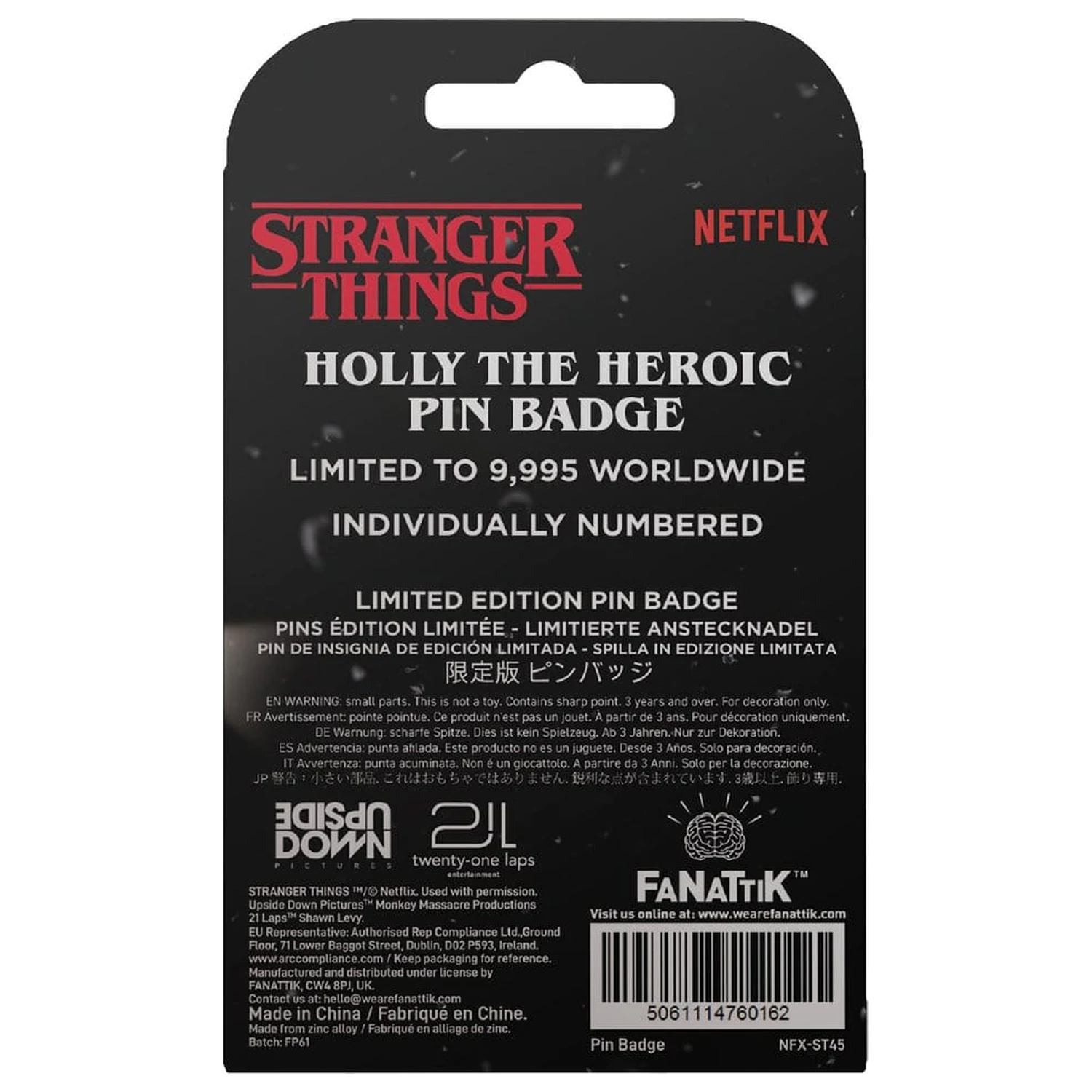 Stranger Things Pin Badge Holly The Heroic Limitowana Edycja zdjęcie produktu
