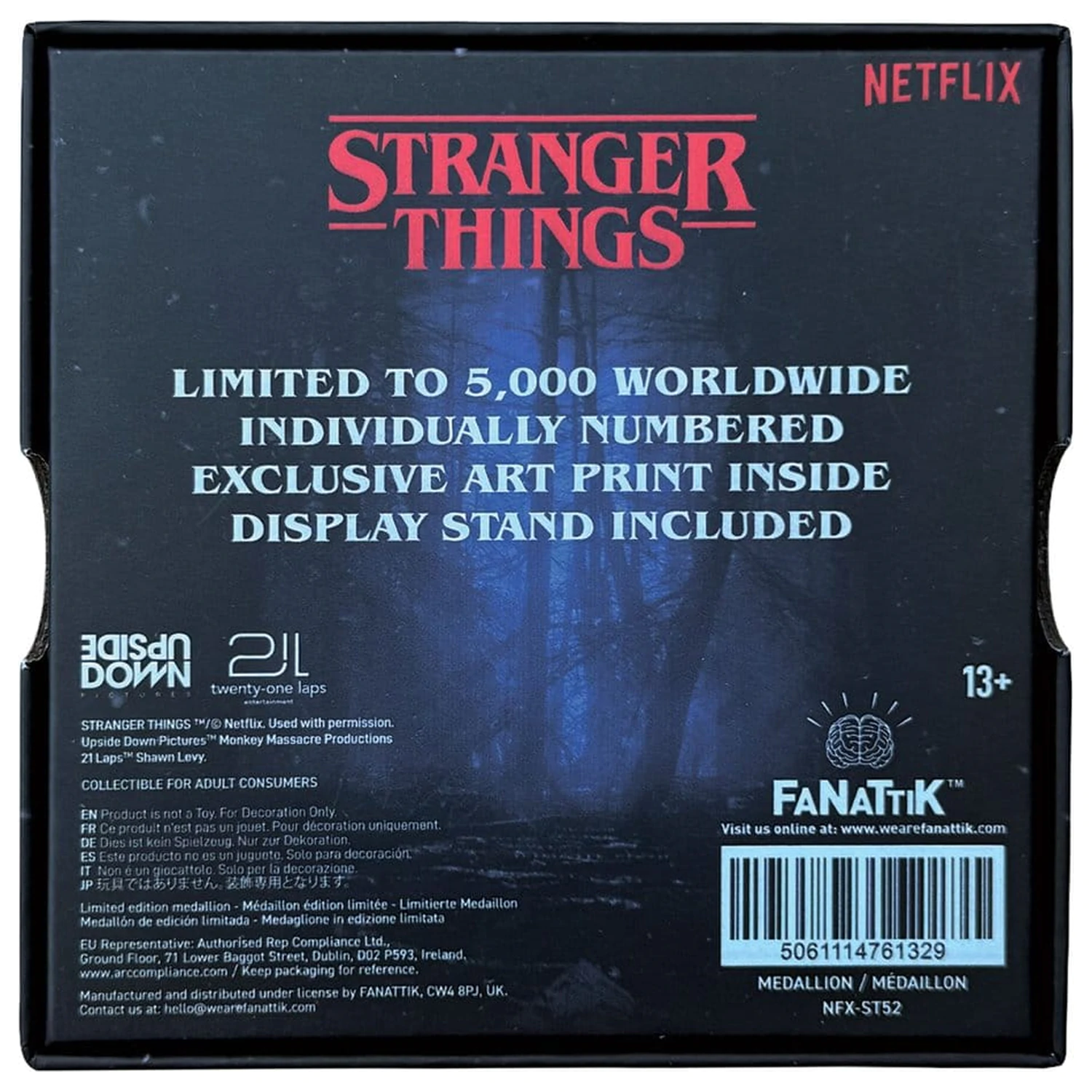 Stranger Things Medalion Eleven & Mind Flayer Edycja Limitowana zdjęcie produktu