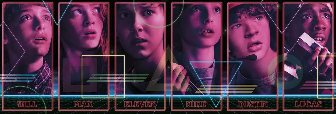 Puzzle Panorama Stranger Things: Postacie zdjęcie produktu