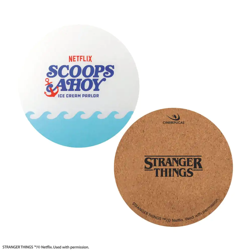 Stranger Things Scoops Ahoy Podkładki Pod Kubek Zestaw 4 Sztuk zdjęcie produktu