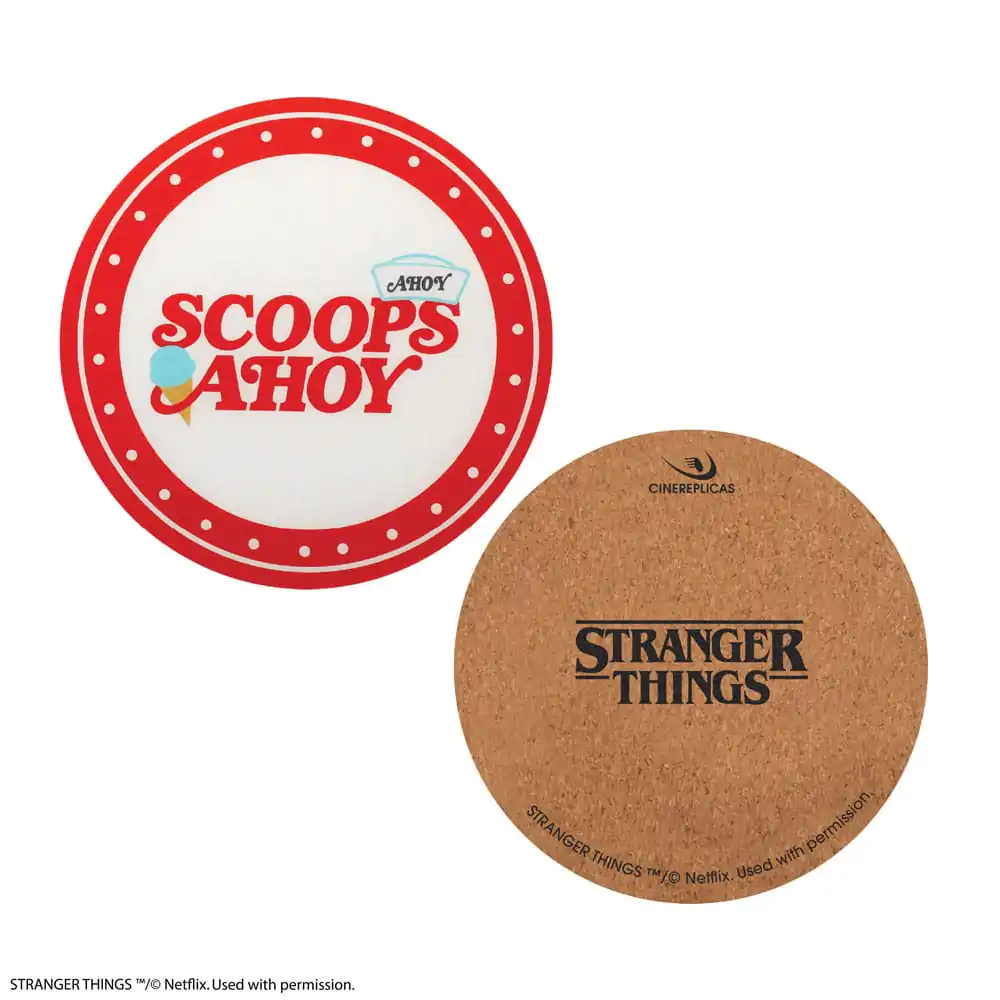 Stranger Things Scoops Ahoy Podkładki Pod Kubek Zestaw 4 Sztuk zdjęcie produktu