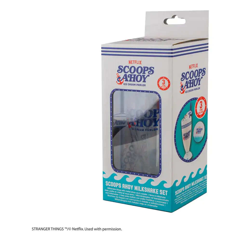 Zestaw szklanek do milkshake'a "Stranger Things" Scoops Ahoy zdjęcie produktu