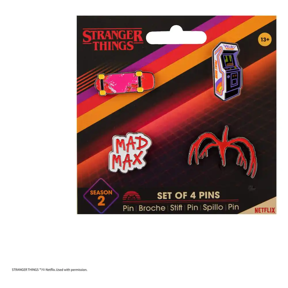 Stranger Things Pins 4-Pack Sezon 2 - Zestaw 4 przypinek zdjęcie produktu