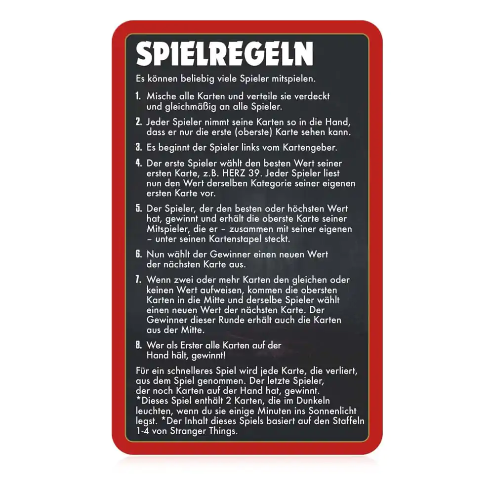 Gra karciana Stranger Things Top Trumps Collectables *Wersja niemiecka* zdjęcie produktu