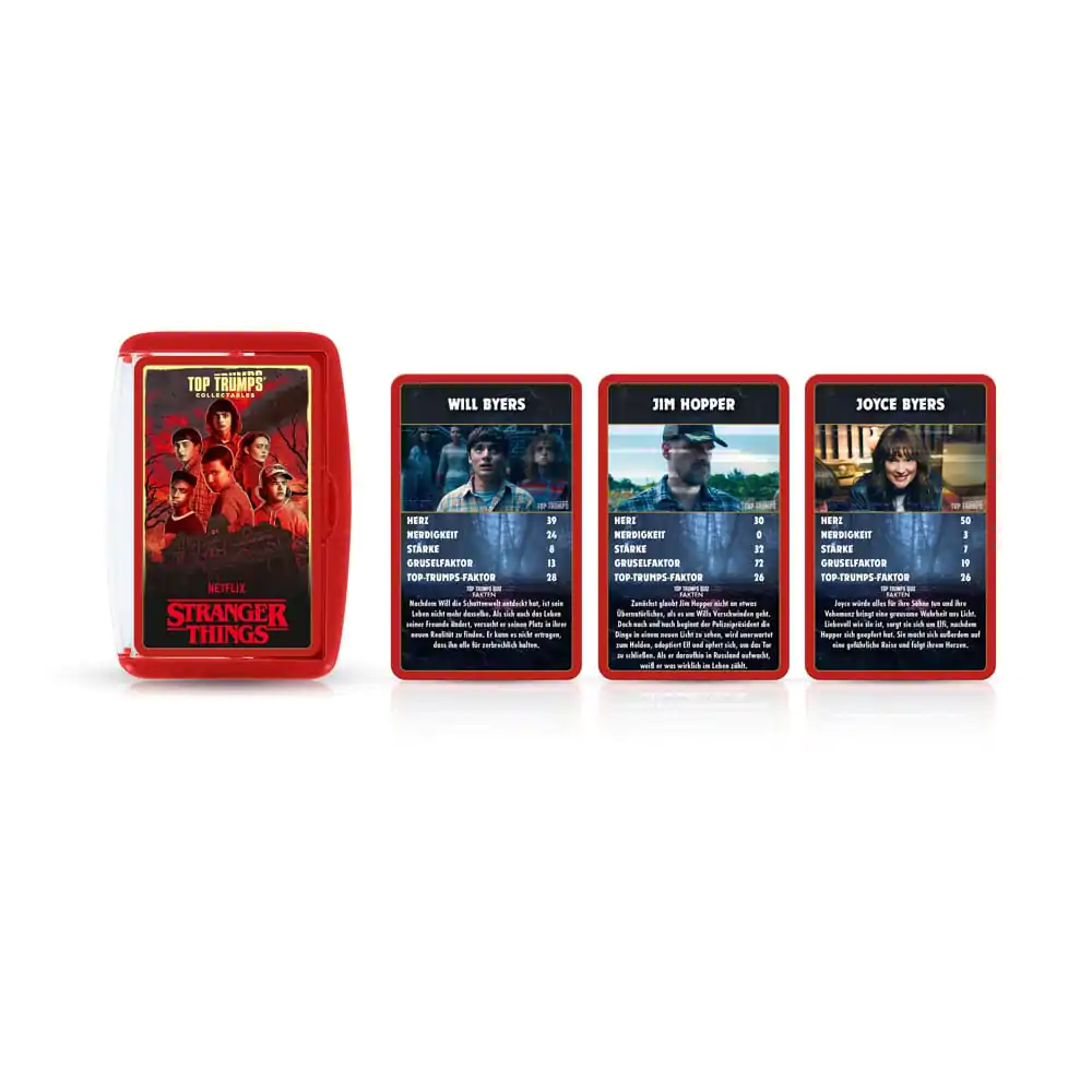 Gra karciana Stranger Things Top Trumps Collectables *Wersja niemiecka* zdjęcie produktu