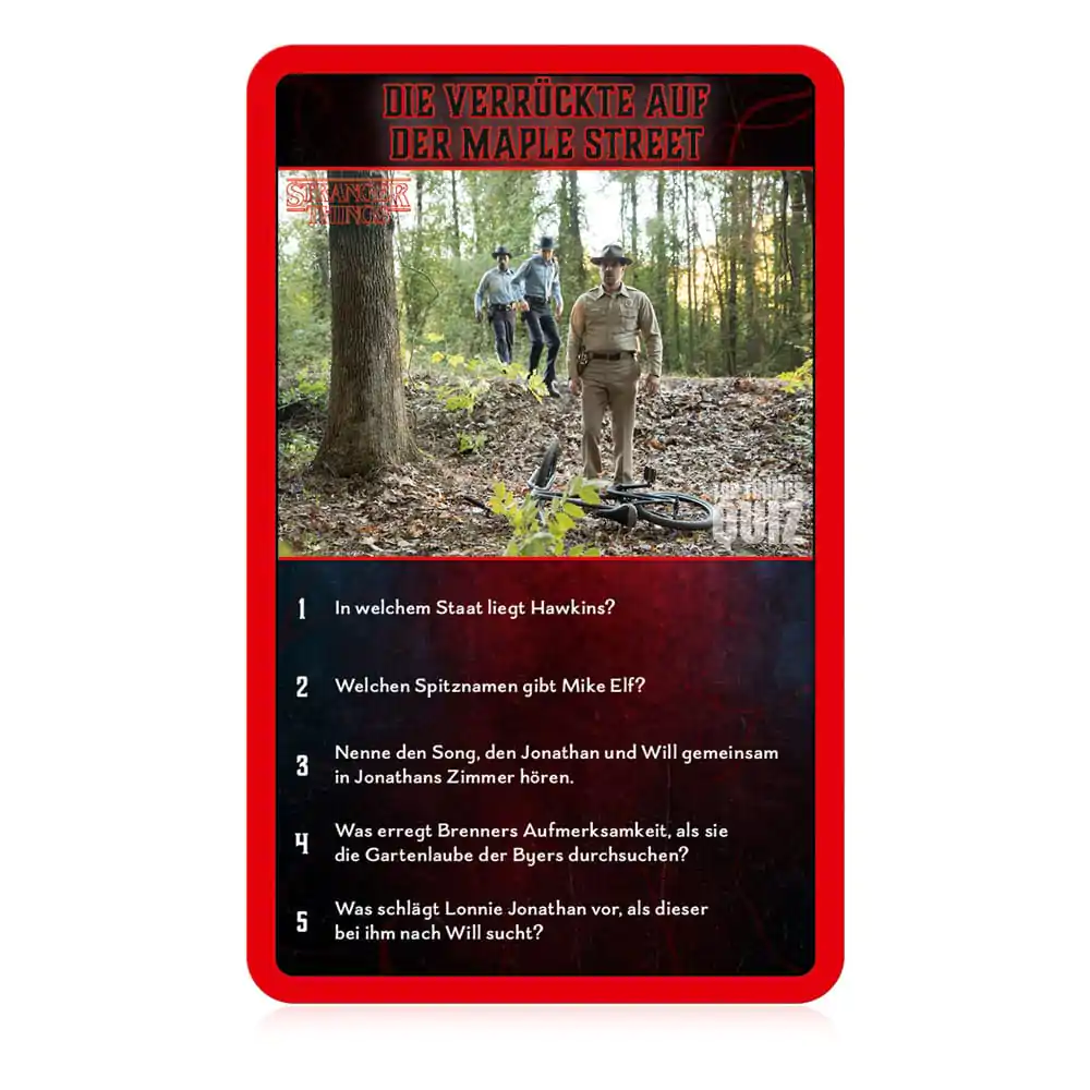 Stranger Things Gra karciana Top Trumps Quiz *Wersja niemiecka* zdjęcie produktu