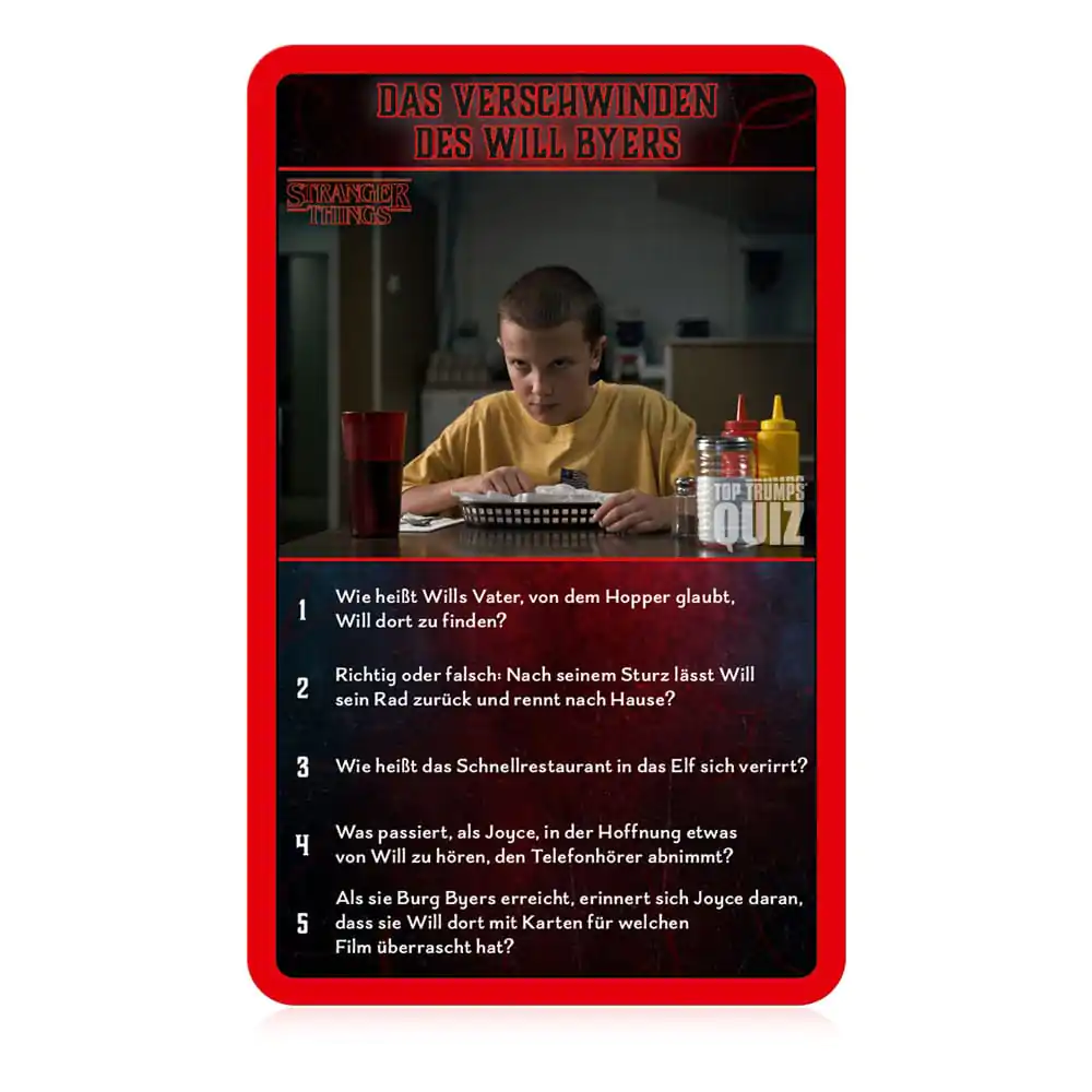 Stranger Things Gra karciana Top Trumps Quiz *Wersja niemiecka* zdjęcie produktu