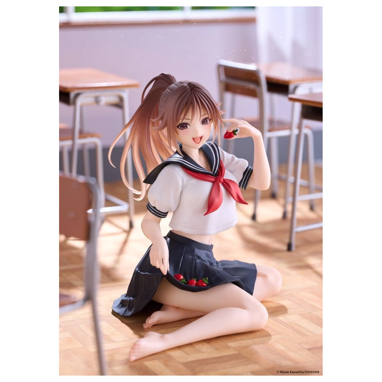 Strawberry 100% Desktop Cute Urocza figurka z PVC Satsuki Kitaoji (School uniform Ver.) 18 cm zdjęcie produktu