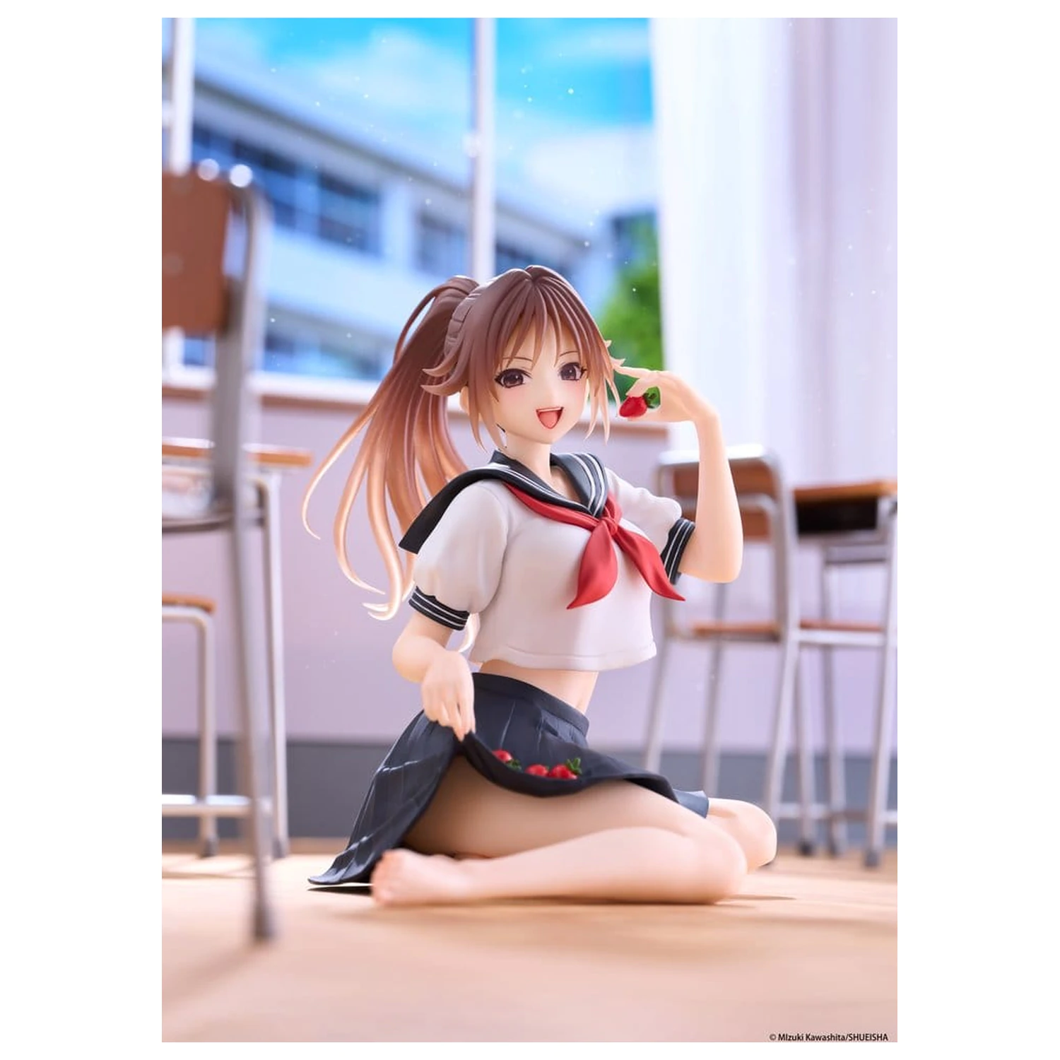 Strawberry 100% Desktop Cute Urocza figurka z PVC Satsuki Kitaoji (School uniform Ver.) 18 cm zdjęcie produktu