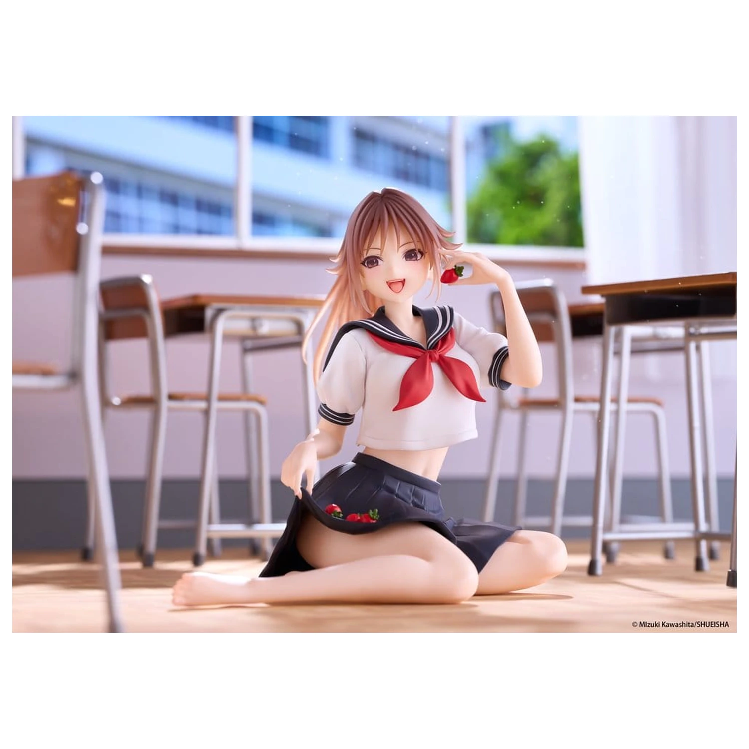 Strawberry 100% Desktop Cute Urocza figurka z PVC Satsuki Kitaoji (School uniform Ver.) 18 cm zdjęcie produktu