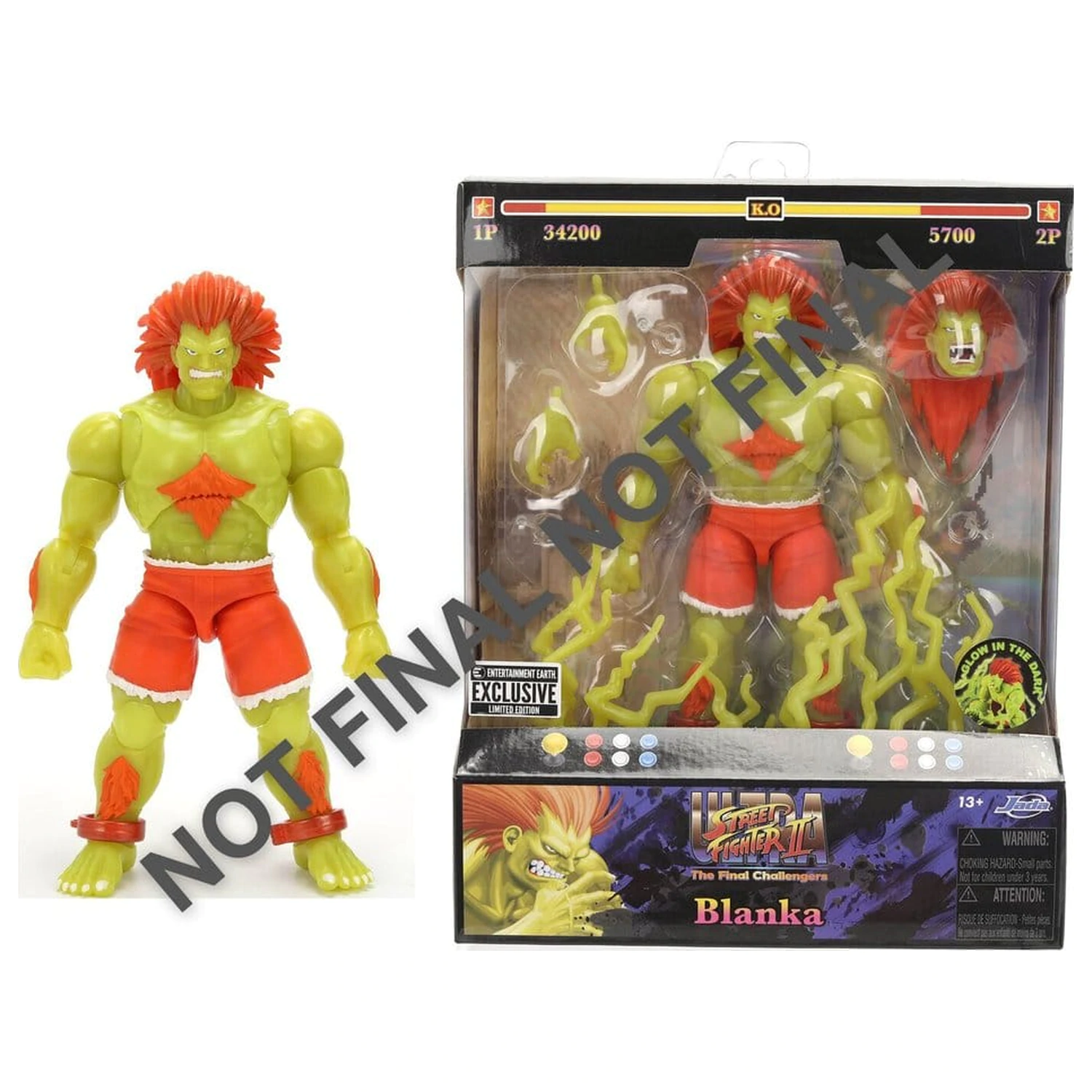 Street Fighter figurka kolekcjonerska II Blanka GID 19 cm zdjęcie produktu