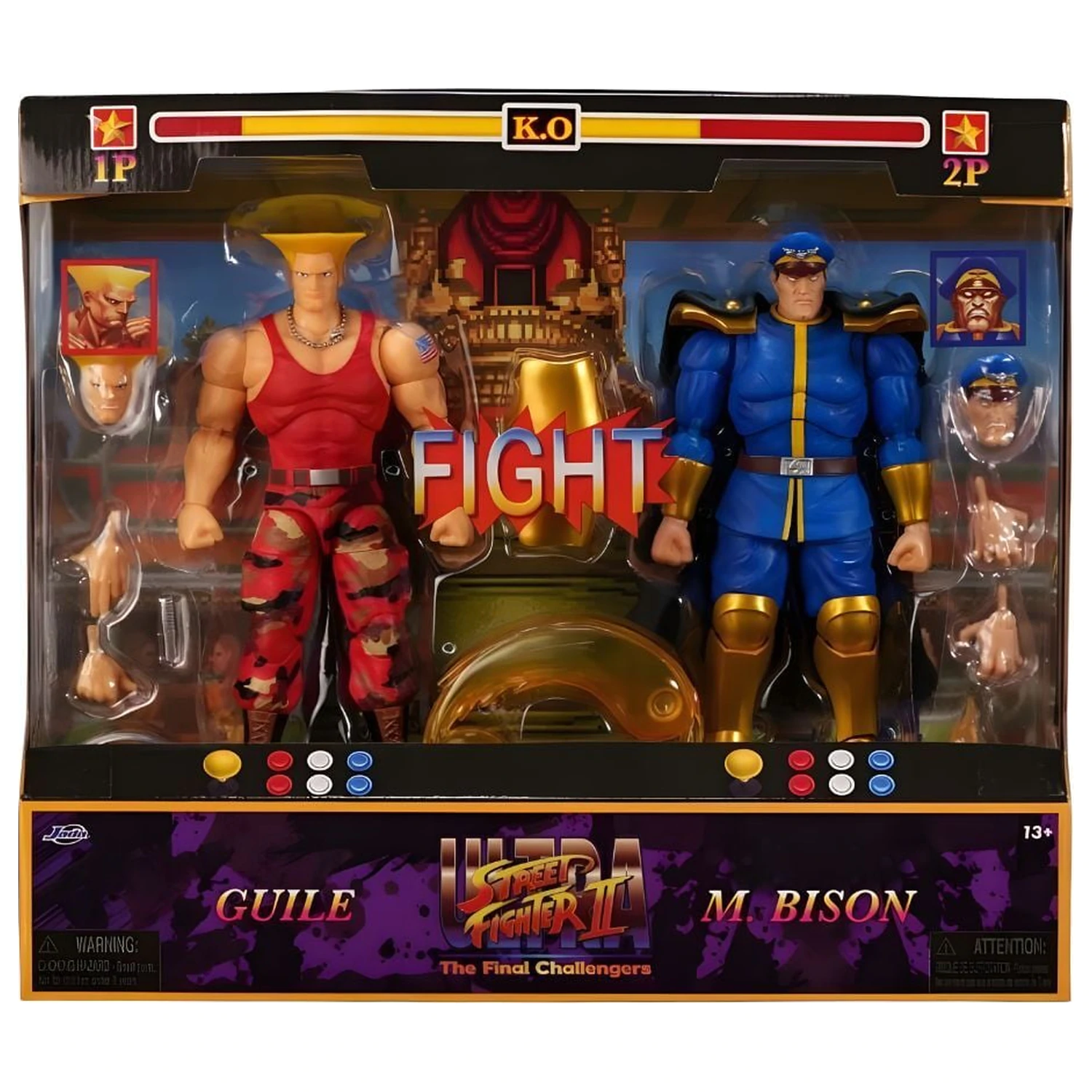 Street Fighter II Guile i Bison zestaw 2 figurek 15 cm zdjęcie produktu
