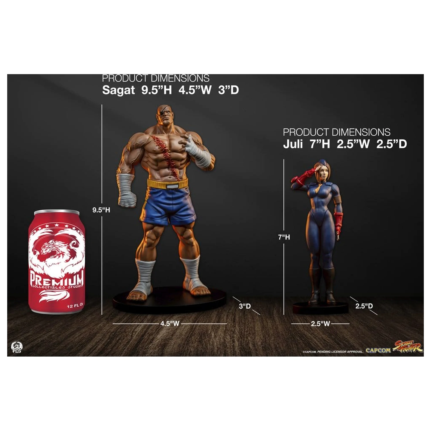 Street Fighter Street Jam Statuetki 1/10 Sagat & Juli 24 cm zdjęcie produktu