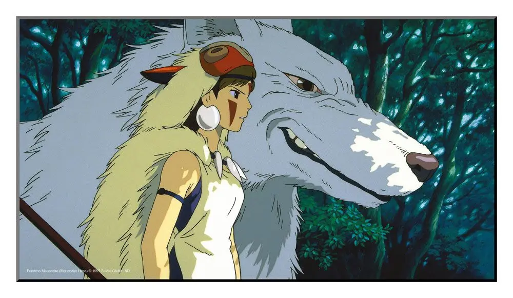 Drewniana dekoracja ścienna Studio Ghibli Princess Mononoke 37,5 x 20,5 cm zdjęcie produktu