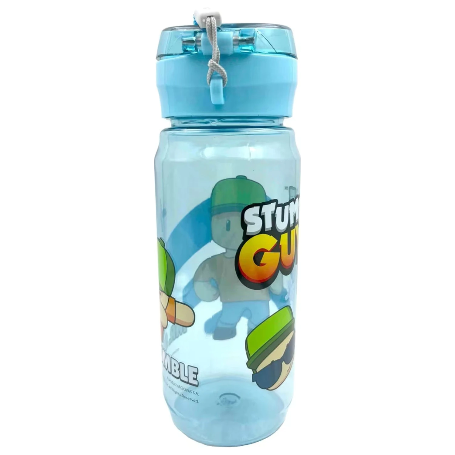 Butelka na wodę Stumble Guys All Day z plastiku z wieszakiem, 600 ml zdjęcie produktu