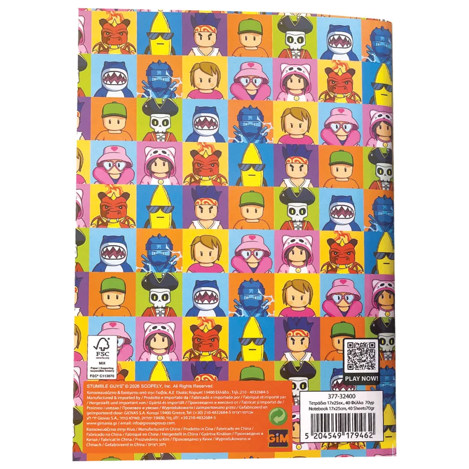 Stumble Guys Killer Size B/5 Liniowany Notatnik 40 Kartek zdjęcie produktu
