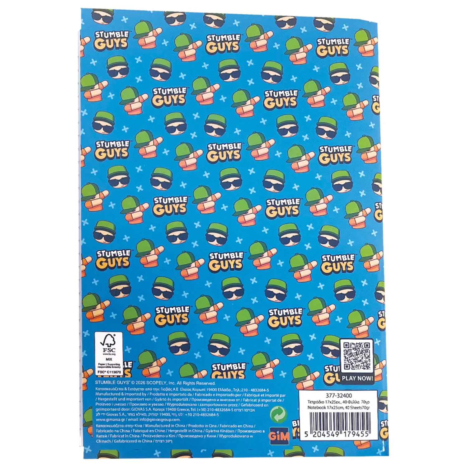 Stumble Guys Win B/5 Lined Notebook 40 Arkuszy zdjęcie produktu