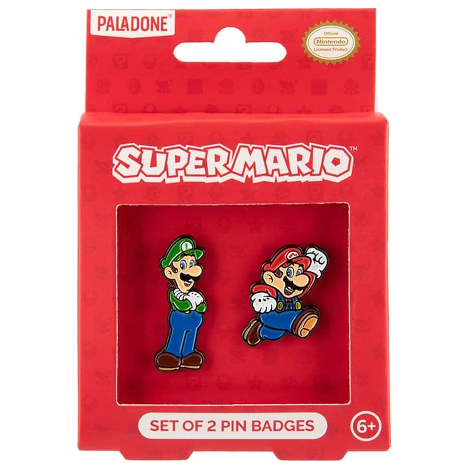 Super Mario zestaw 2-pak znaczków pin zdjęcie produktu