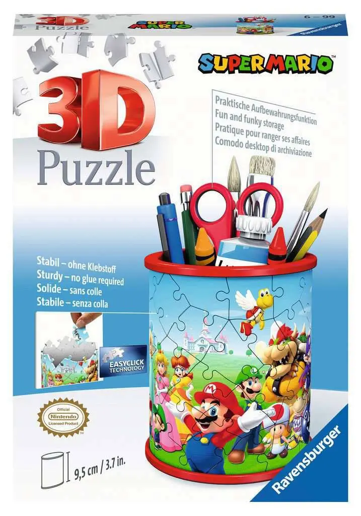 Super Mario 3D Puzzle Pojemnik na długopisy (54 elementy) zdjęcie produktu