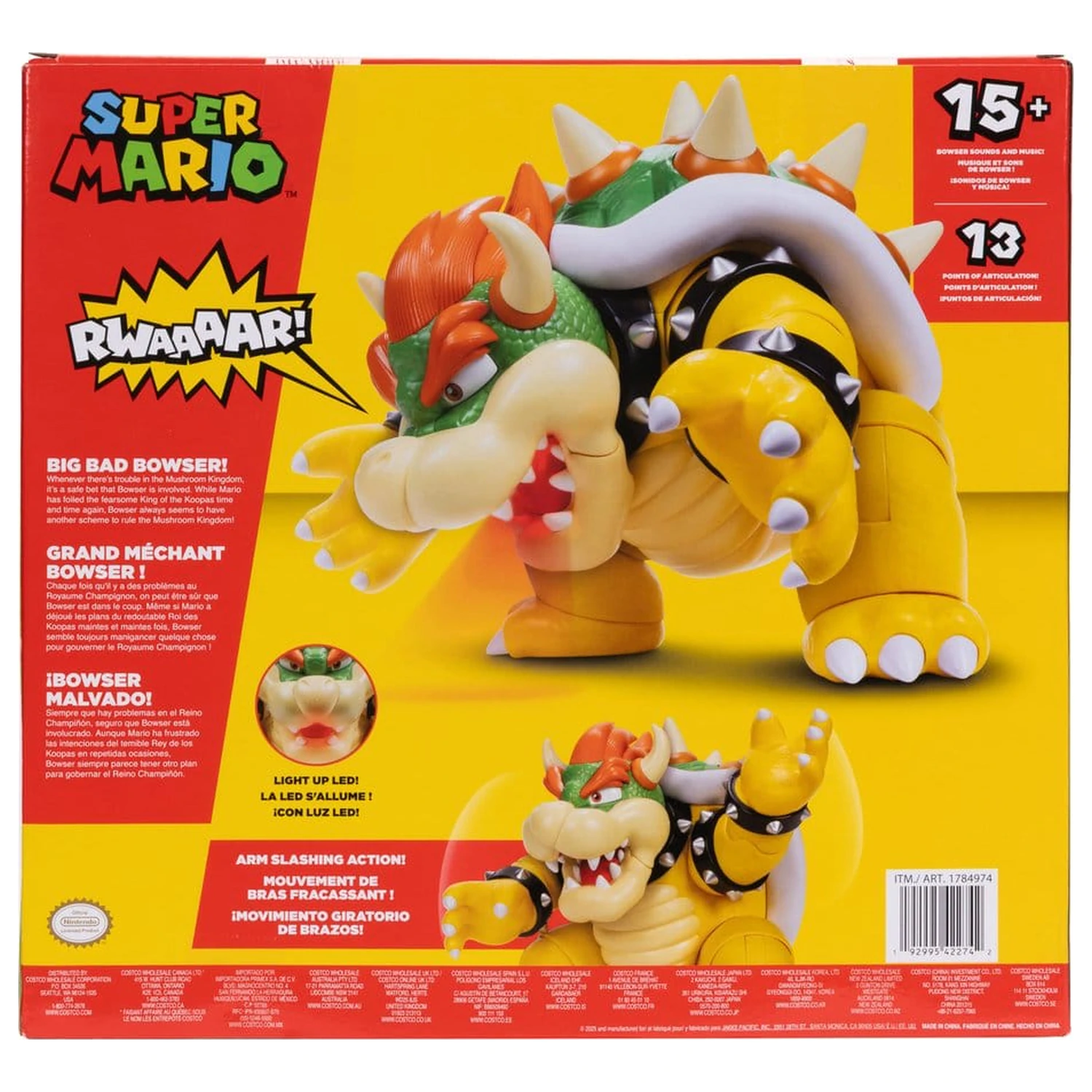 Super Mario figurka Big Bad Bowser 30 cm zdjęcie produktu