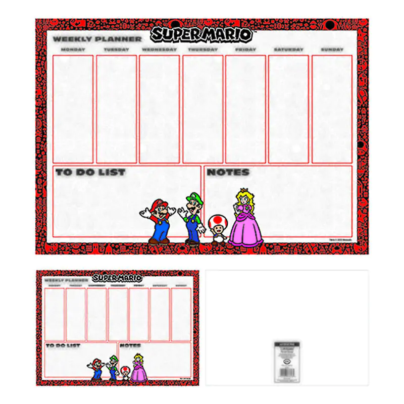 Super Mario Bros A4 Planner Tygodniowy zdjęcie produktu