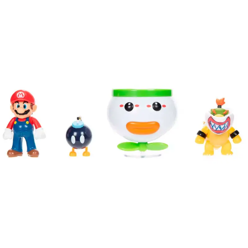 Super Mario Bros Mario and Bowser Jr. figurki blister 6cm zdjęcie produktu