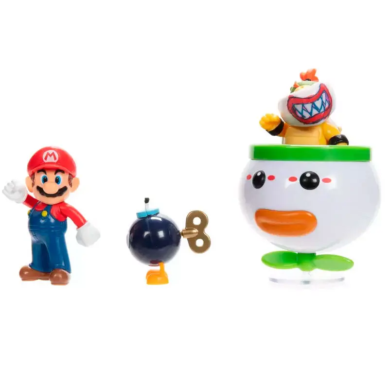 Super Mario Bros Mario and Bowser Jr. figurki blister 6cm zdjęcie produktu