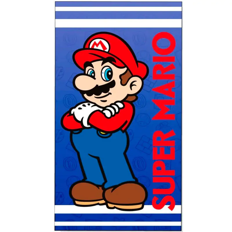 Super Mario Bros bawełniany ręcznik plażowy zdjęcie produktu