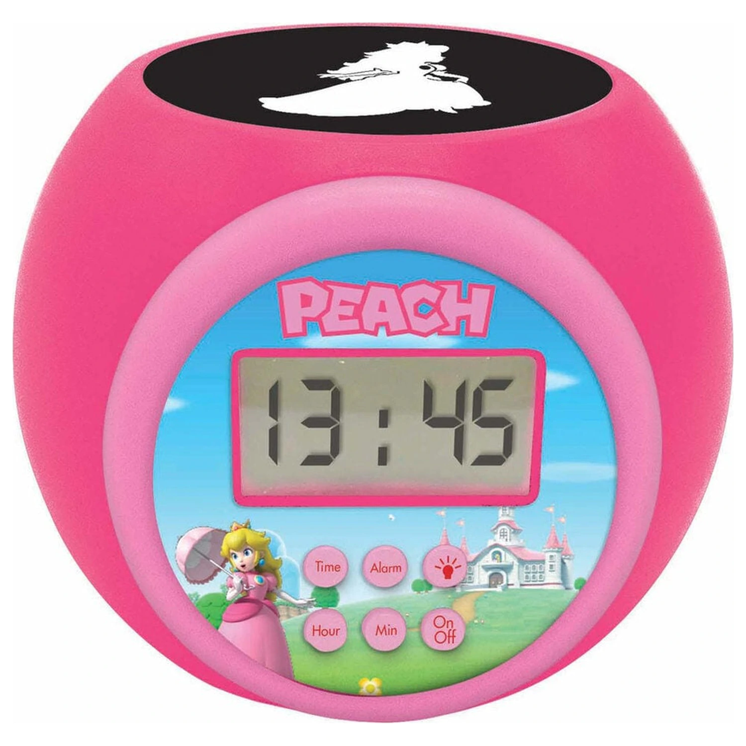 Super Mario Bros Princess Peach budzik z projektorem zdjęcie produktu