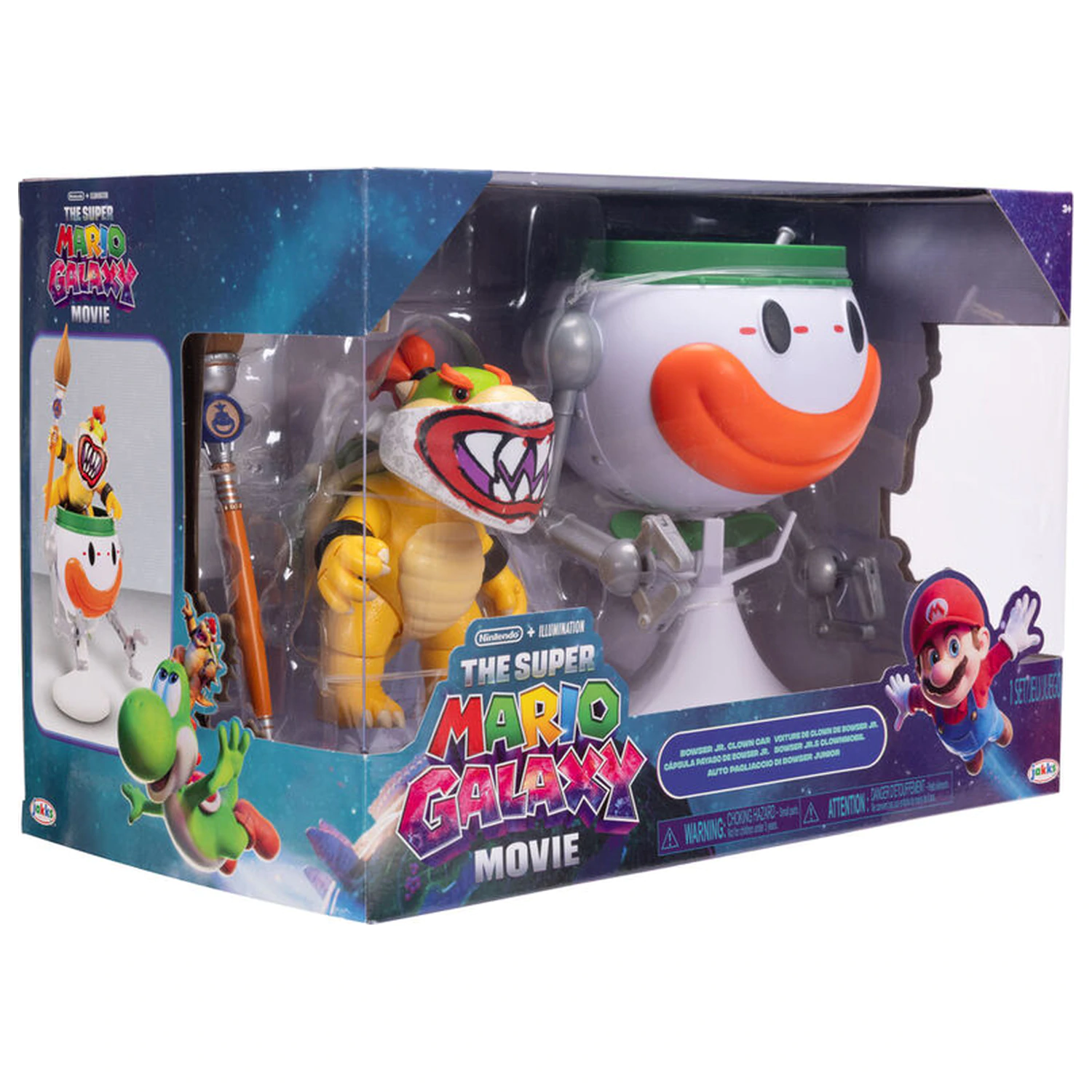 Super Mario Bros - Super Mario Galaxy Movie Bowser Jr. Clown Car figurka zdjęcie produktu