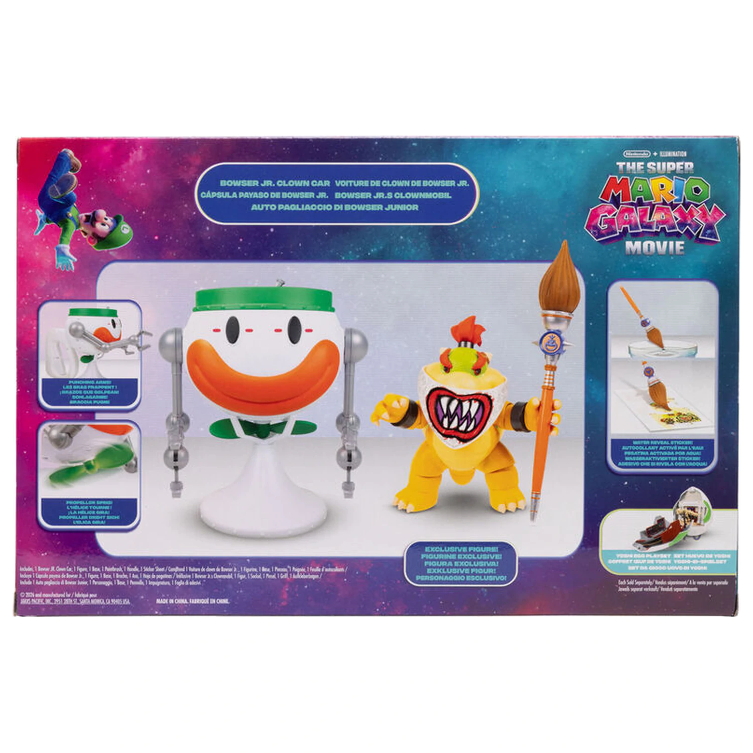 Super Mario Bros - Super Mario Galaxy Movie Bowser Jr. Clown Car figurka zdjęcie produktu