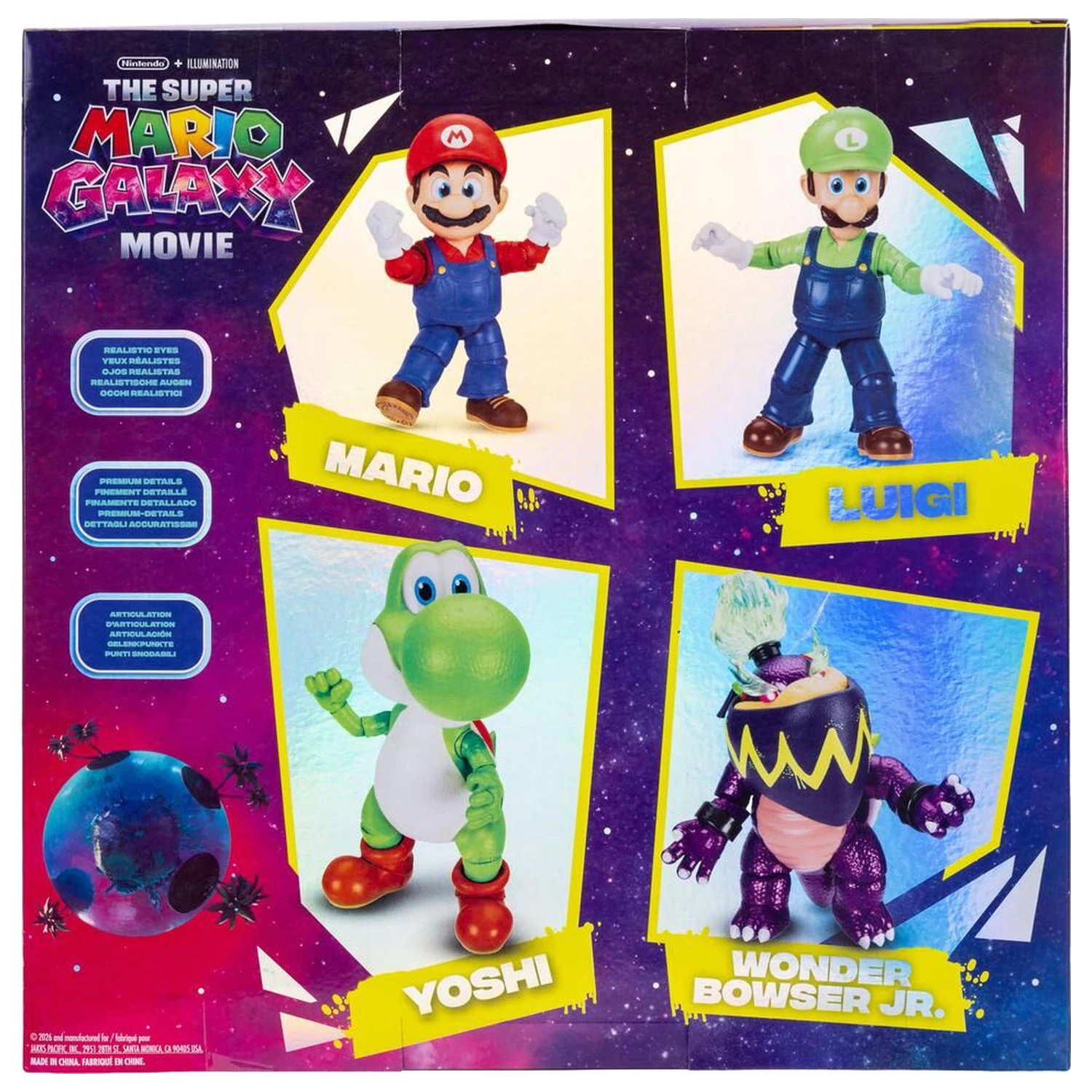 Super Mario Bros - Super Mario Galaxy Zestaw figurek z filmu pack 12,5 cm zdjęcie produktu