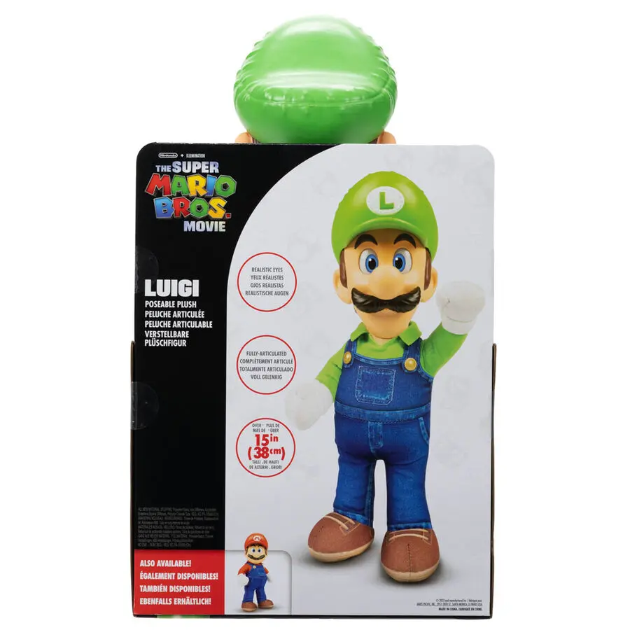 The Super Mario Bros. Movie Pluszowa Figurka Luigi 30 cm zdjęcie produktu