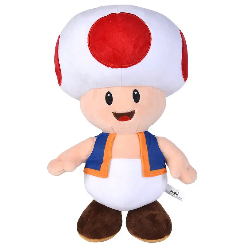 Super Mario Bros Toad pluszowa zabawka 40 cm zdjęcie produktu