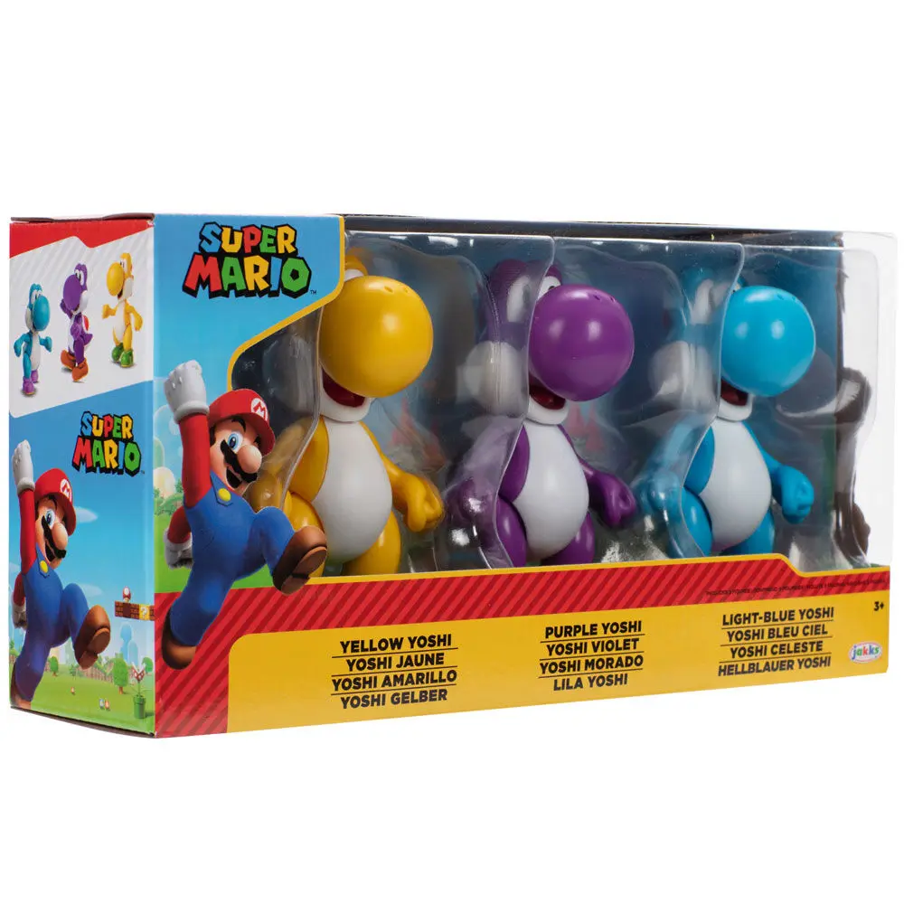 Super Mario Bros Yoshi pack 3 figurki 10cm zdjęcie produktu