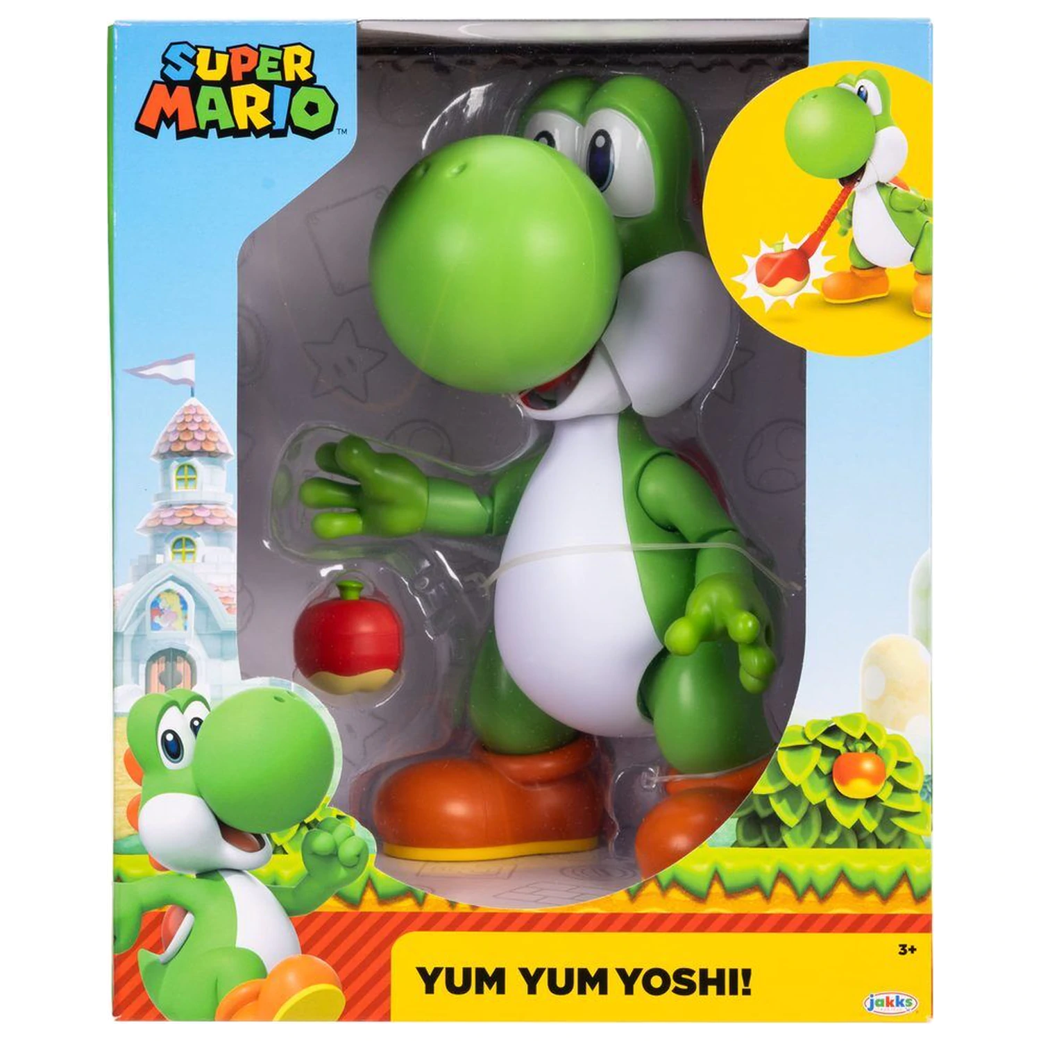 Super Mario Bros Yum Yum Yoshi interaktywna figurka 20cm zdjęcie produktu