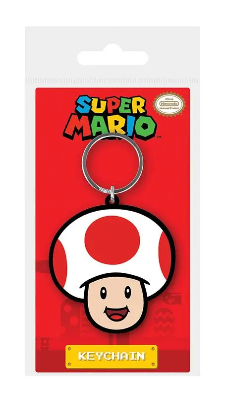 Super Mario Gumowy Brelok Toad 6 cm zdjęcie produktu
