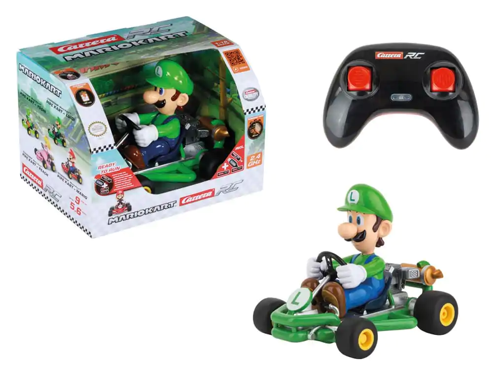 Super Mario Kart zdalnie sterowany samochód 1/18 2.4GHz Pipe Kart Luigi zdjęcie produktu