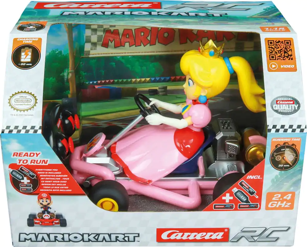 Samochód zdalnie sterowany Super Mario Kart RC 1/18 2.4GHz Pipe Kart Peach zdjęcie produktu