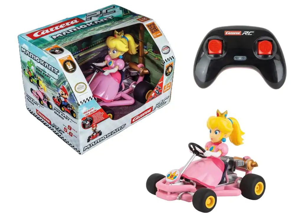 Samochód zdalnie sterowany Super Mario Kart RC 1/18 2.4GHz Pipe Kart Peach zdjęcie produktu