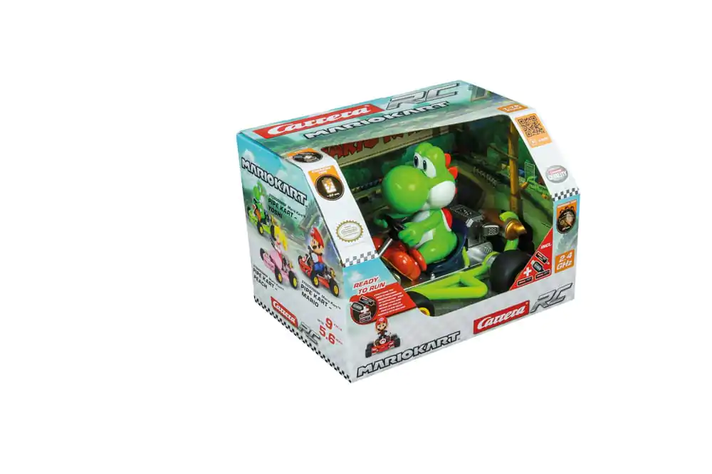 Zdalnie sterowany samochód Super Mario Kart RC 1/18 2,4GHz Pipe Kart Yoshi zdjęcie produktu