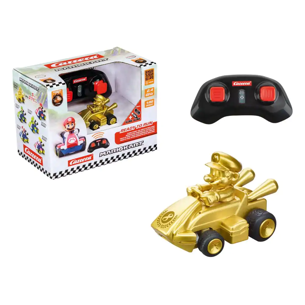 Super Mario Kart RC Samochód zdalnie sterowany 1/50 2.4GHz Mini Mario Gold zdjęcie produktu