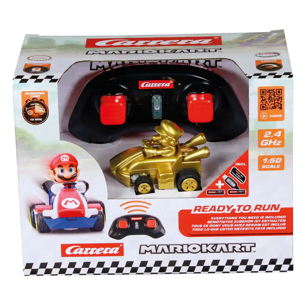 Super Mario Kart RC Samochód zdalnie sterowany 1/50 2.4GHz Mini Mario Gold zdjęcie produktu