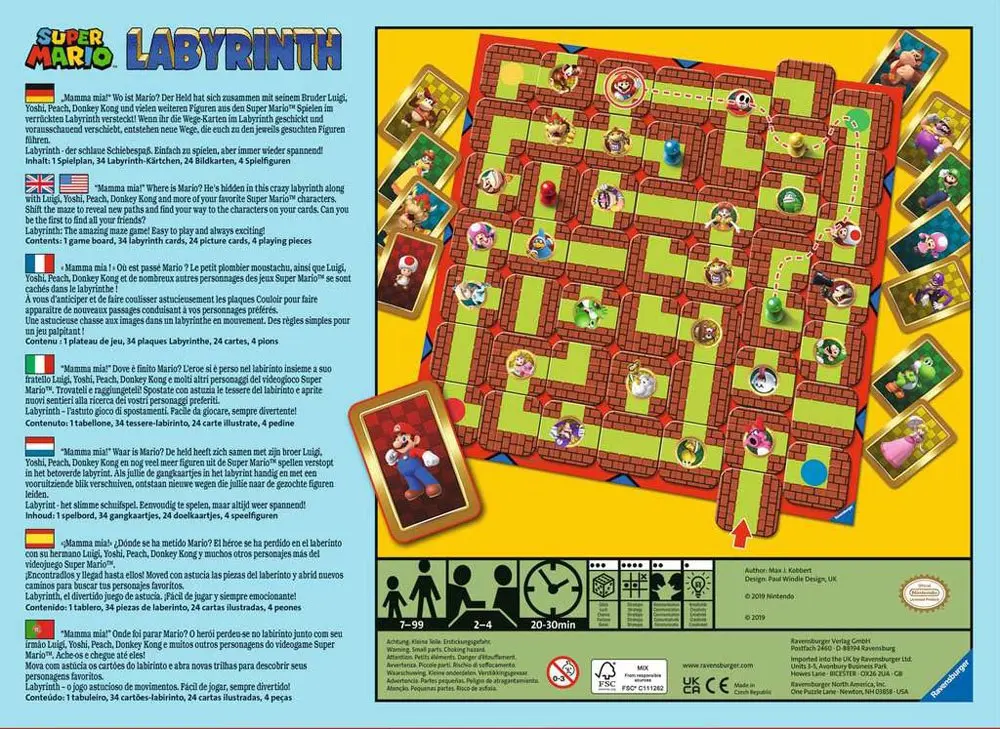 Gra Planszowa Super Mario Labyrinth zdjęcie produktu