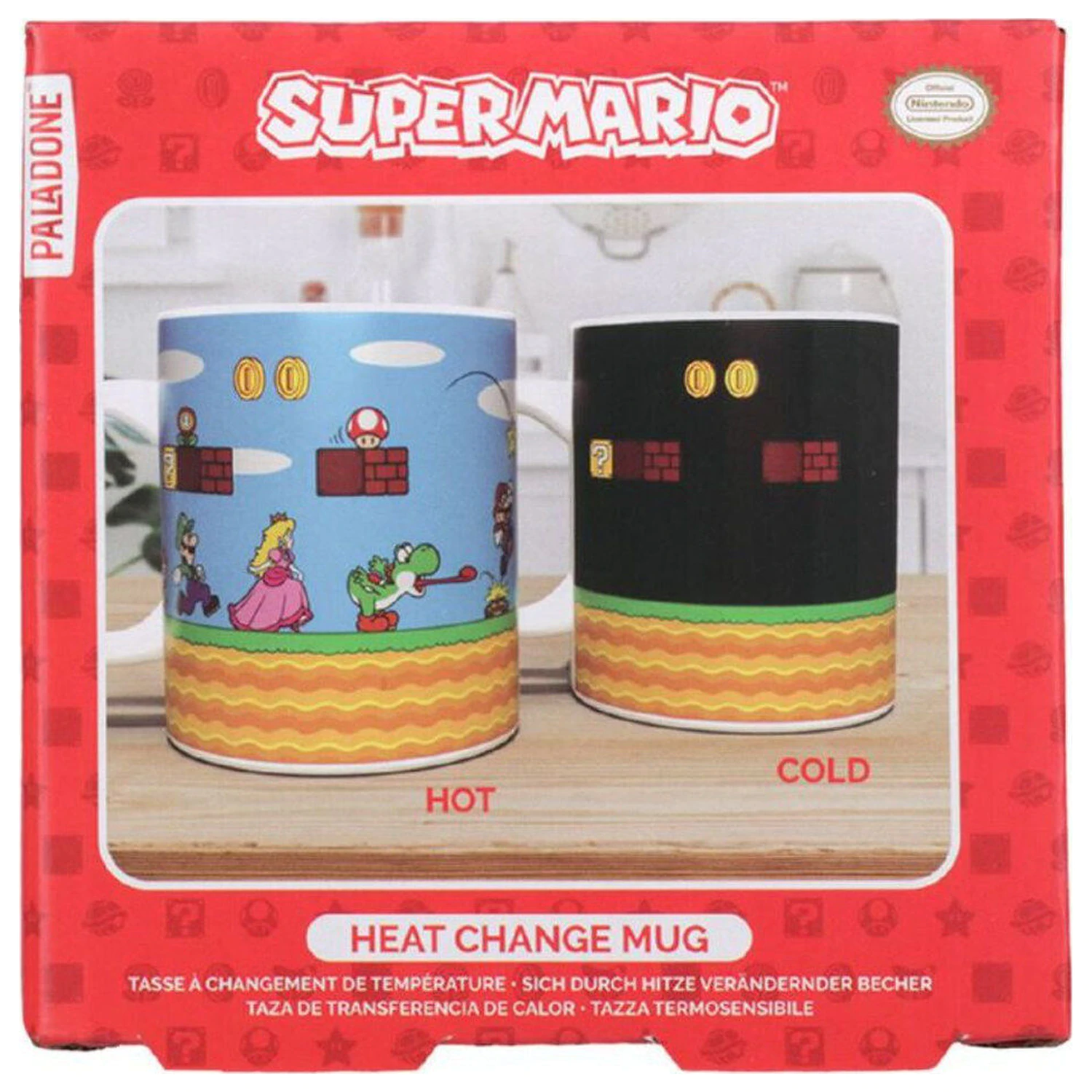 Super Mario Level kubek zmieniający ciepło 300ml zdjęcie produktu