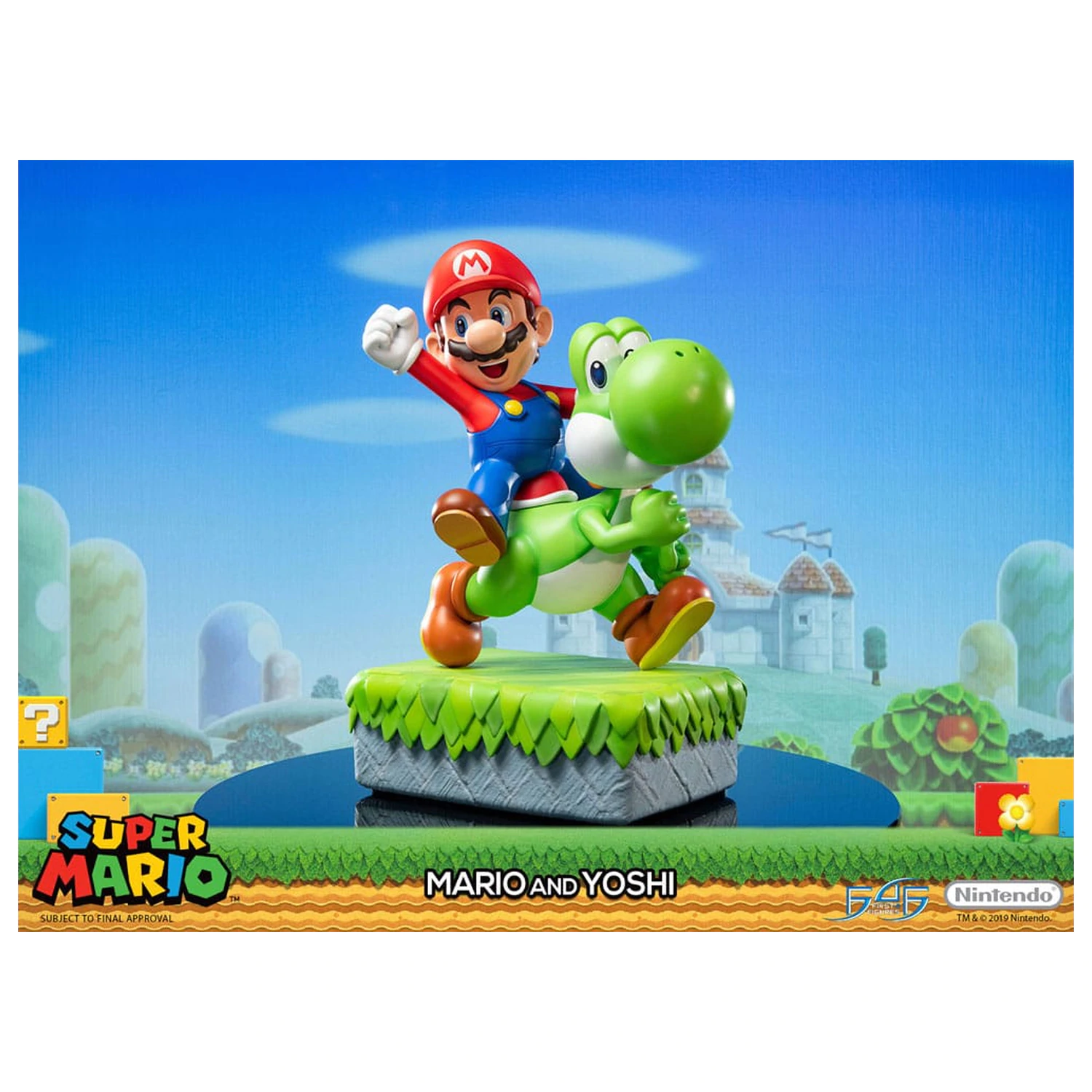 Super Mario Statue Mario & Yoshi 48 cm zdjęcie produktu