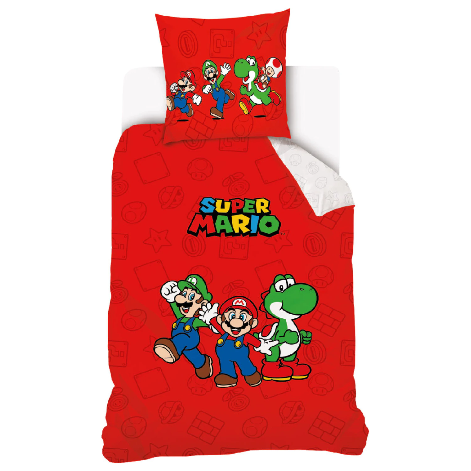 Super Mario Czerwona Poszwa na kołdrę zdjęcie produktu