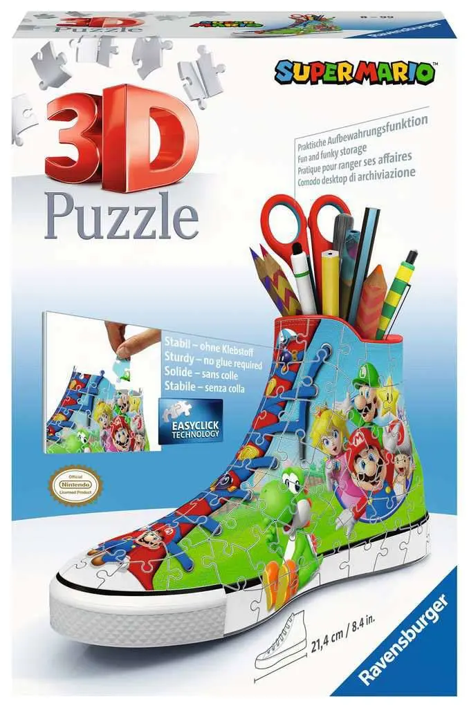 Super Mario Puzzle 3D Tenisówka (108 elementów) zdjęcie produktu