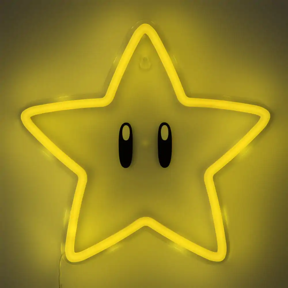 Super Mario Lampa Ścienna LED Neonowe Światło Super Star zdjęcie produktu